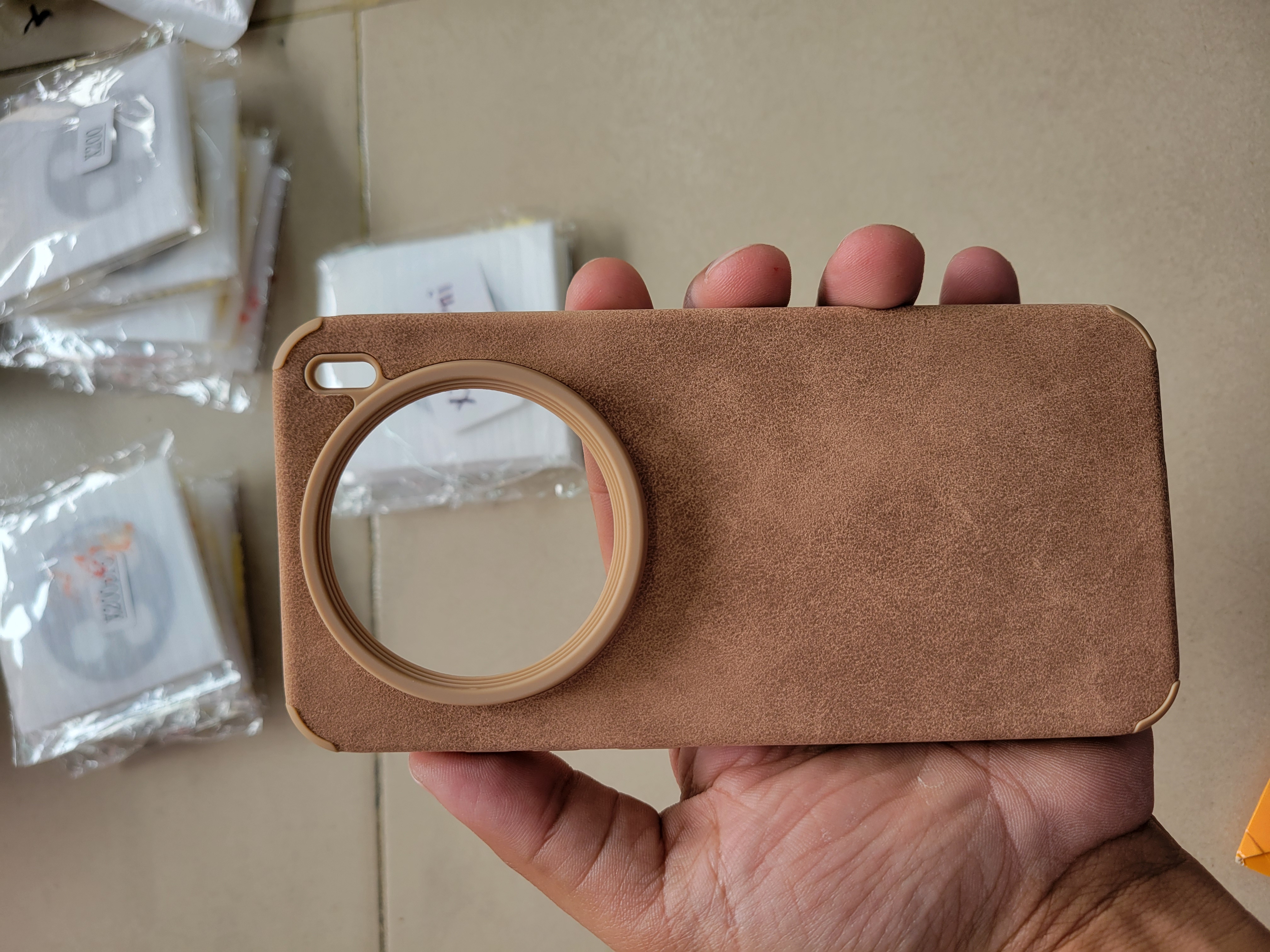 Vivo X200 Pro Mini Brown Leather Cover