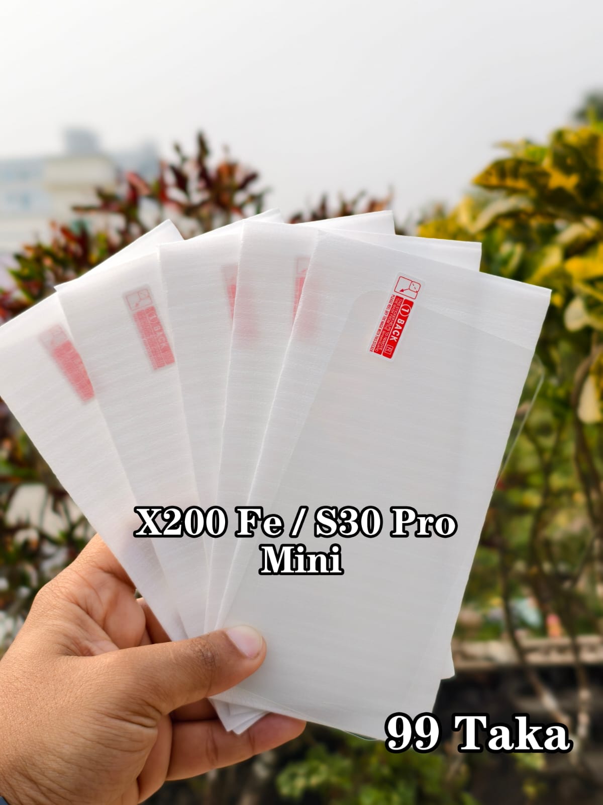 Vivo X200 Fe / S30 Pro Mini Full Transparent Glass Screen Protector