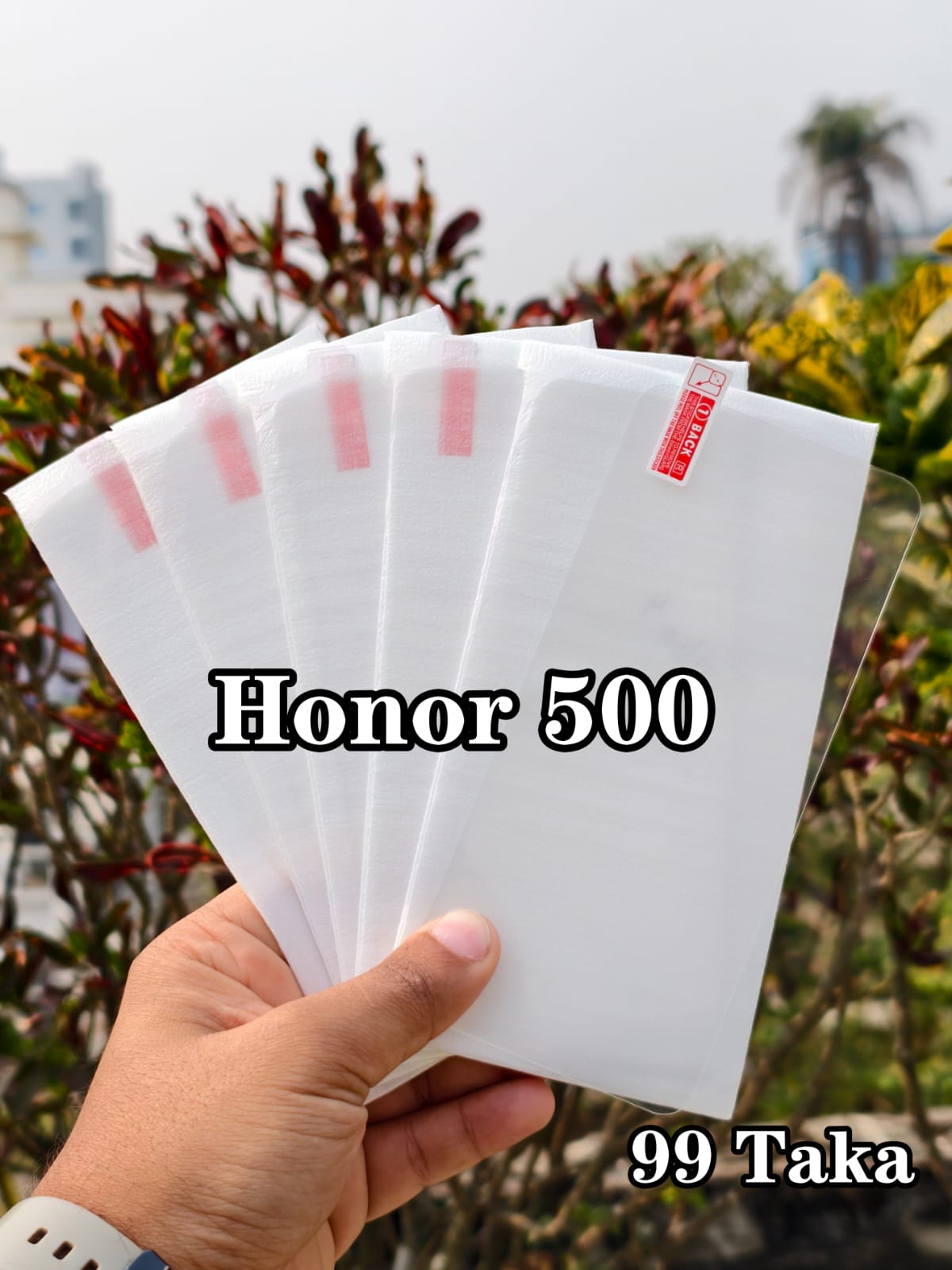 Honor 500 Full Transparent Glass Screen Protector