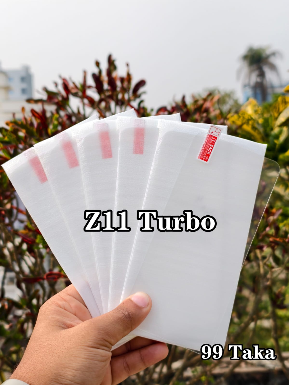 IQOO Z11 Turbo Ultrasonic Supported Full Transparent Glass Screen Protector