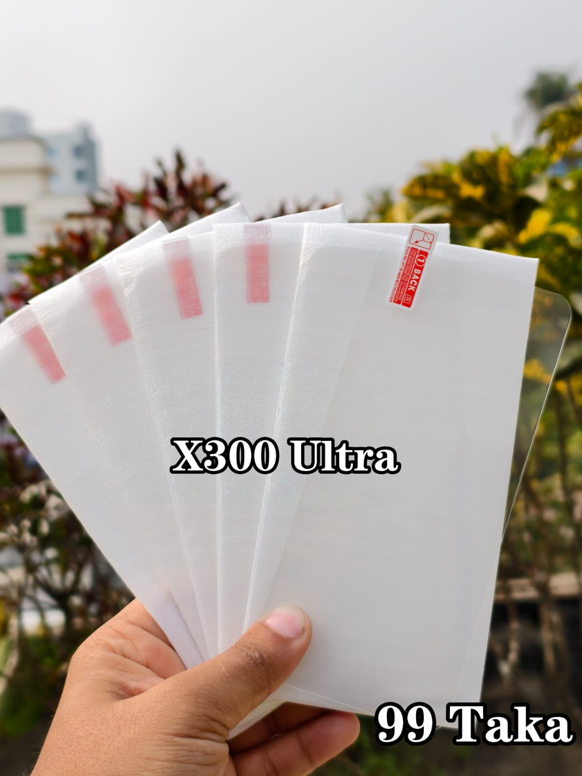 Vivo X300 Ultra Full Transparent Glass Screen Protector